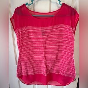 Ann Taylor Factory, size LP, Pink and white